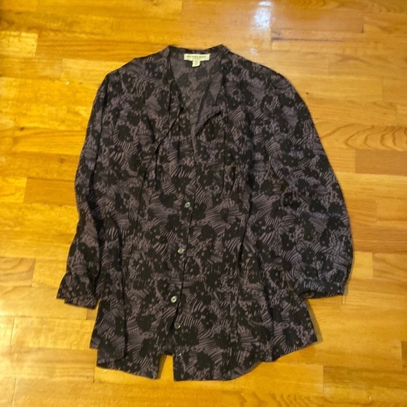 Women’s Burberry top. Purple/black. Size 8 - Picture 1 of 8